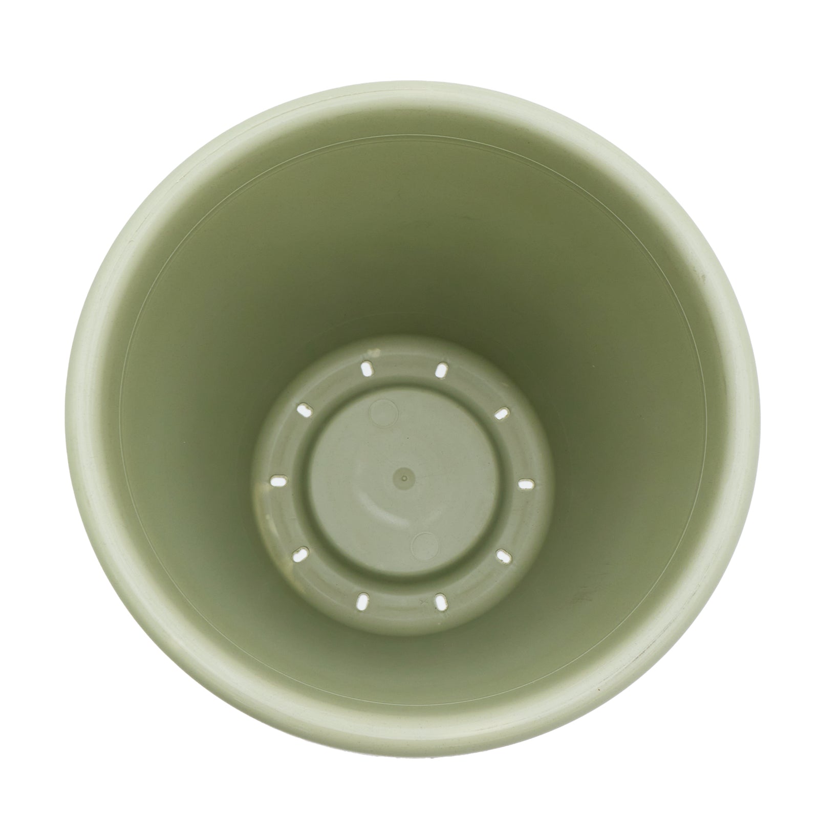The HC Companies 14 Inch Round Classic Planter, Plastic Plant Pot, Seafoam Green - VMInnovations