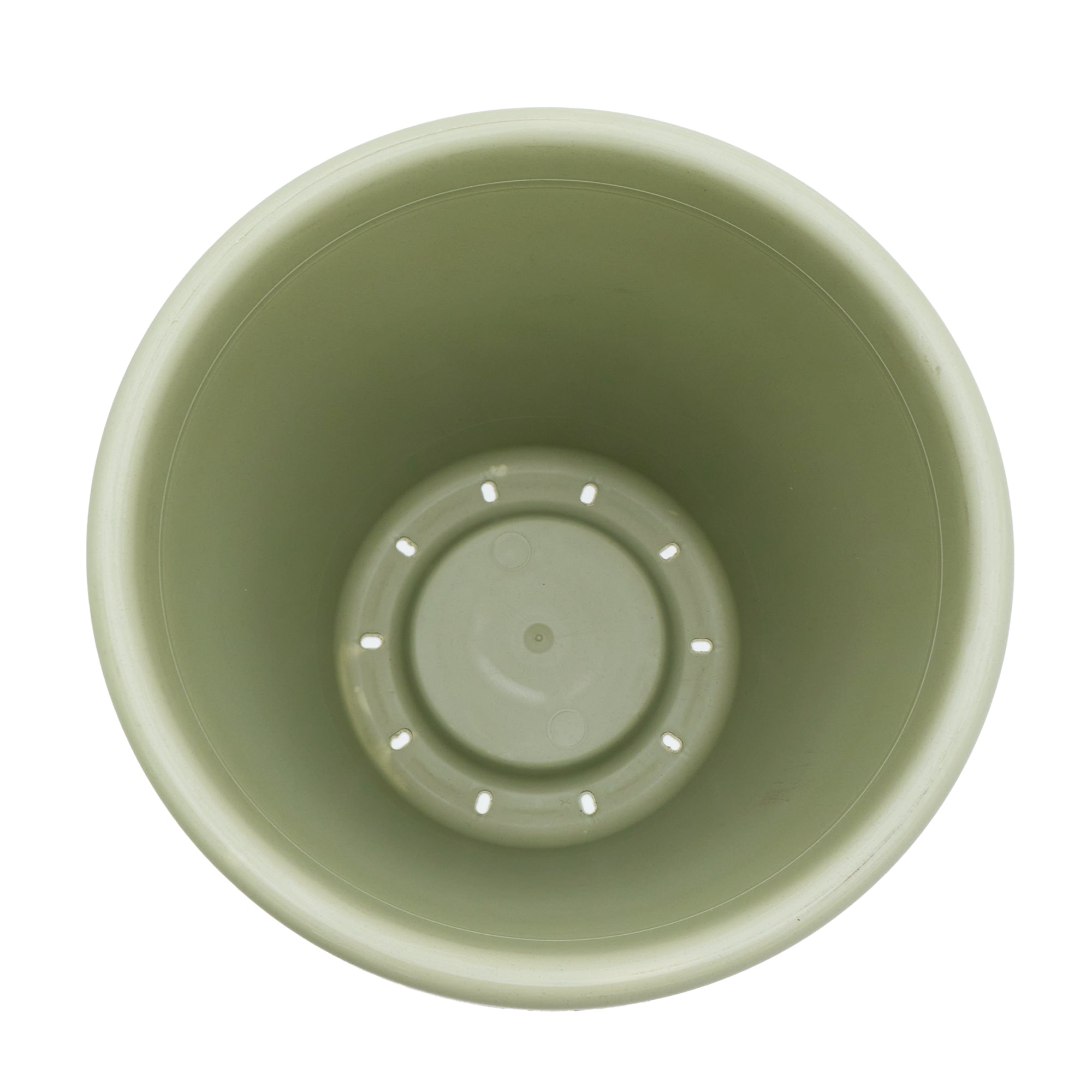 The HC Companies 14 Inch Round Classic Planter, Plastic Plant Pot, Seafoam Green - VMInnovations