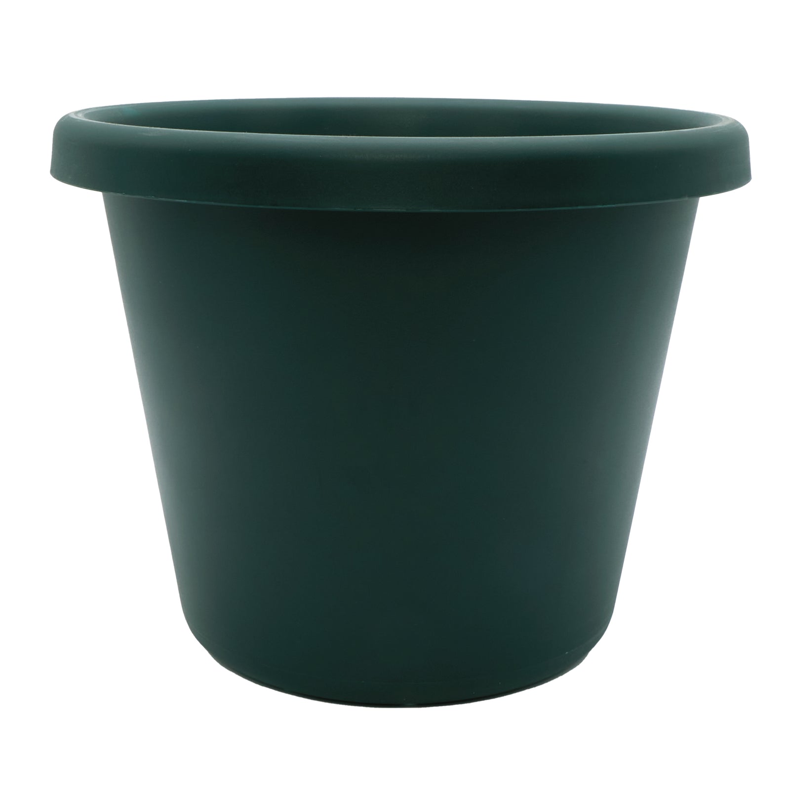 The HC Companies 14 Inch Round Classic Planter, Plastic Plant Pot, Evergreen - VMInnovations