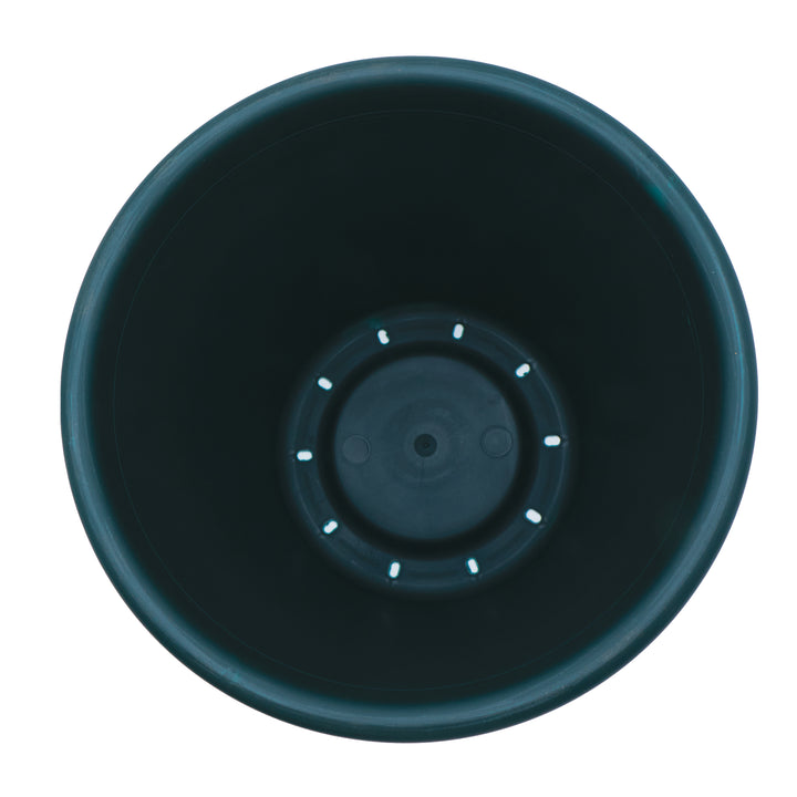 The HC Companies 14" Round Classic Planter, Plastic Plant Pot, Evergreen (Used) - VMInnovations