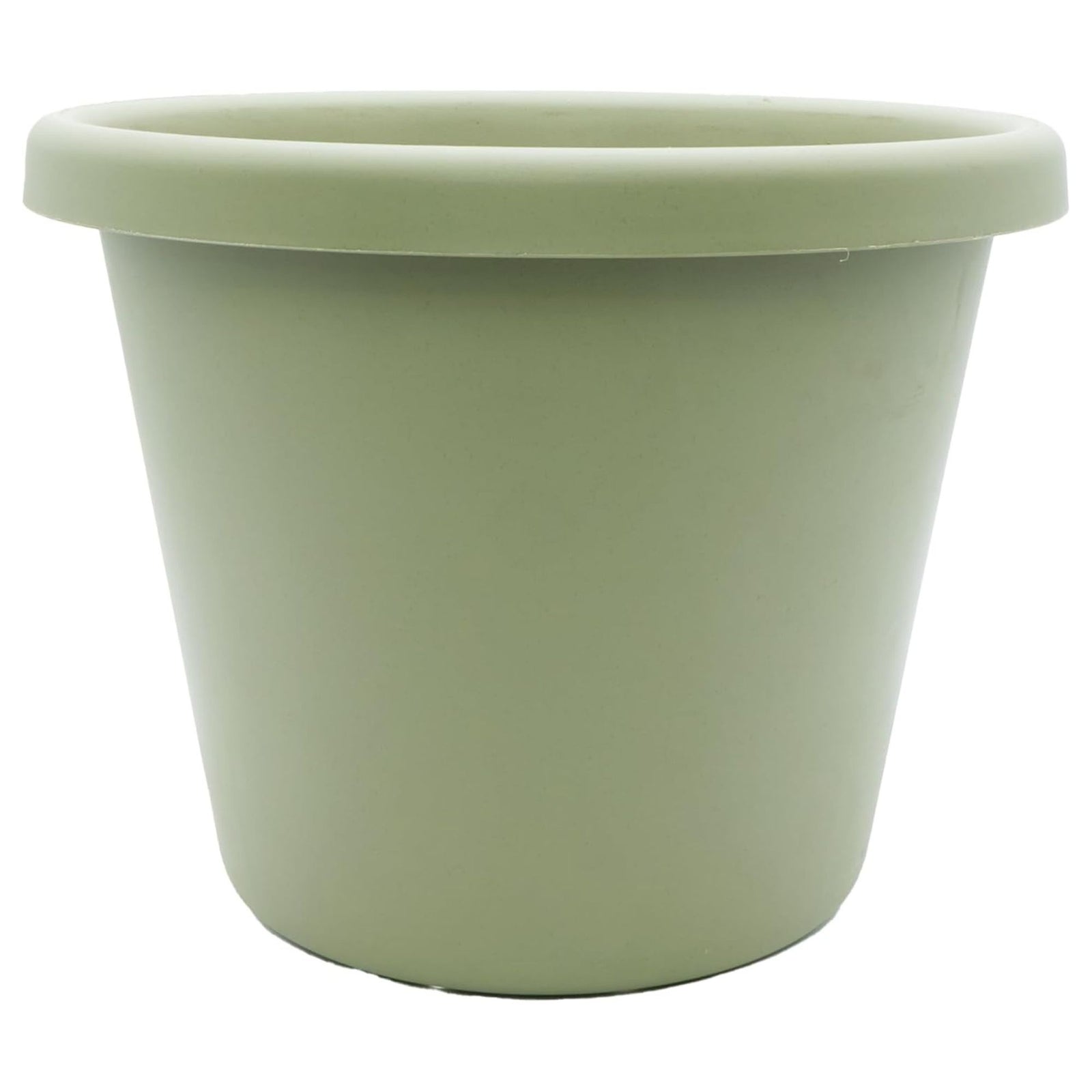 The HC Companies 15.5 Inch Round Classic Planter, Plastic Plant Pot, Seafoam - VMInnovations