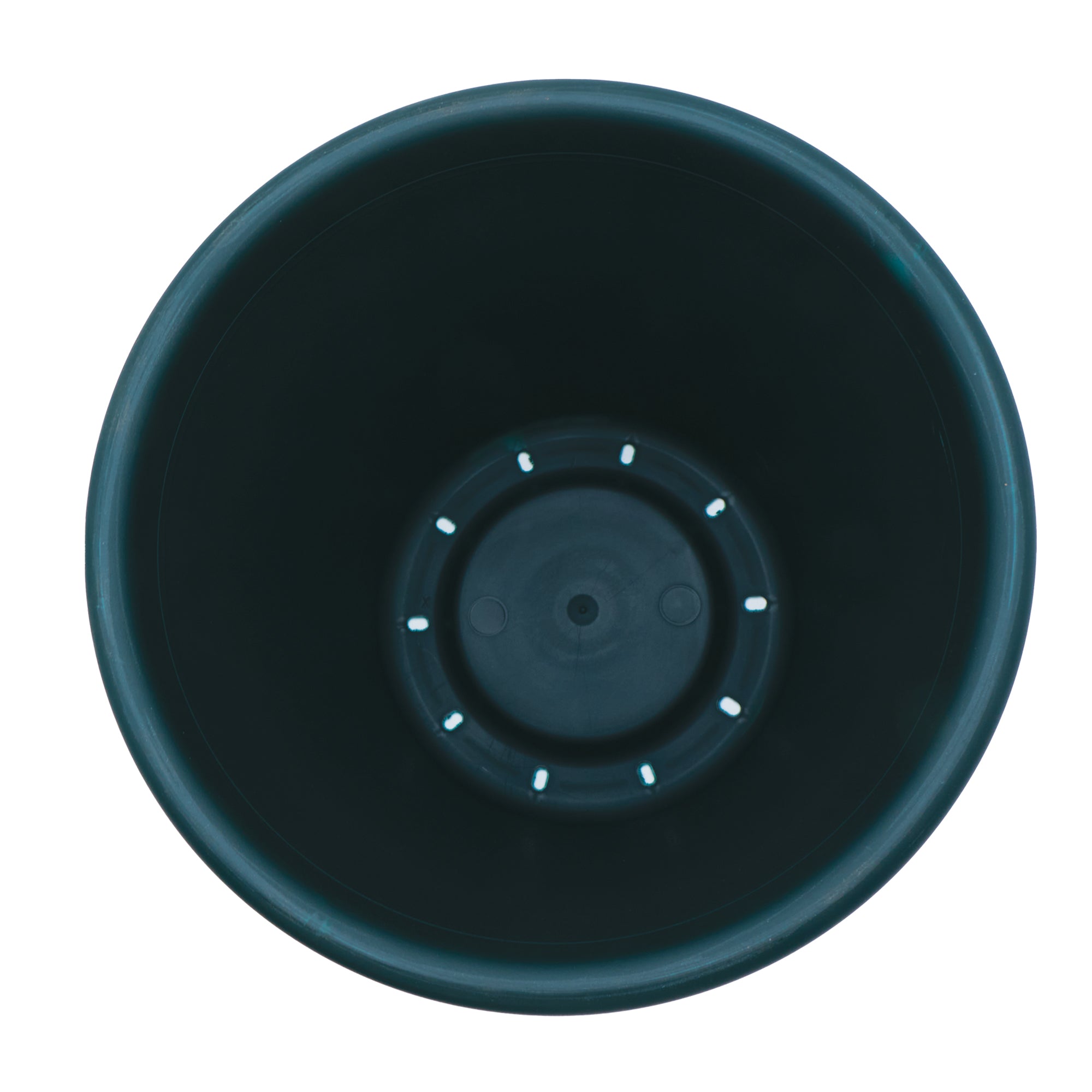 The HC Companies 15.5 Inch Round Classic Planter, Plastic Plant Pot, Evergreen - VMInnovations