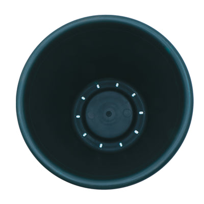 The HC Companies 15.5 Inch Round Classic Planter, Plastic Plant Pot, Evergreen - VMInnovations