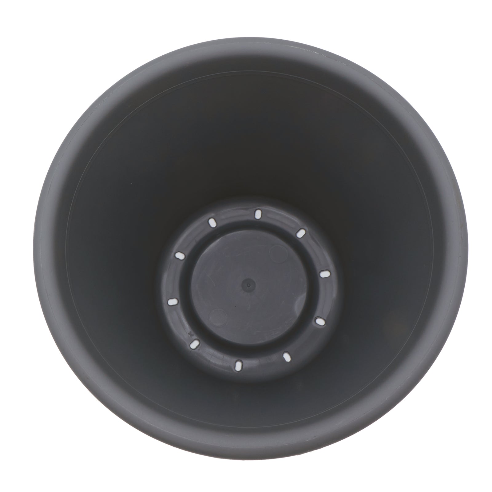 The HC Companies 17 Inch Round Classic Planter, Plastic Plant Pot, Warm Gray - VMInnovations