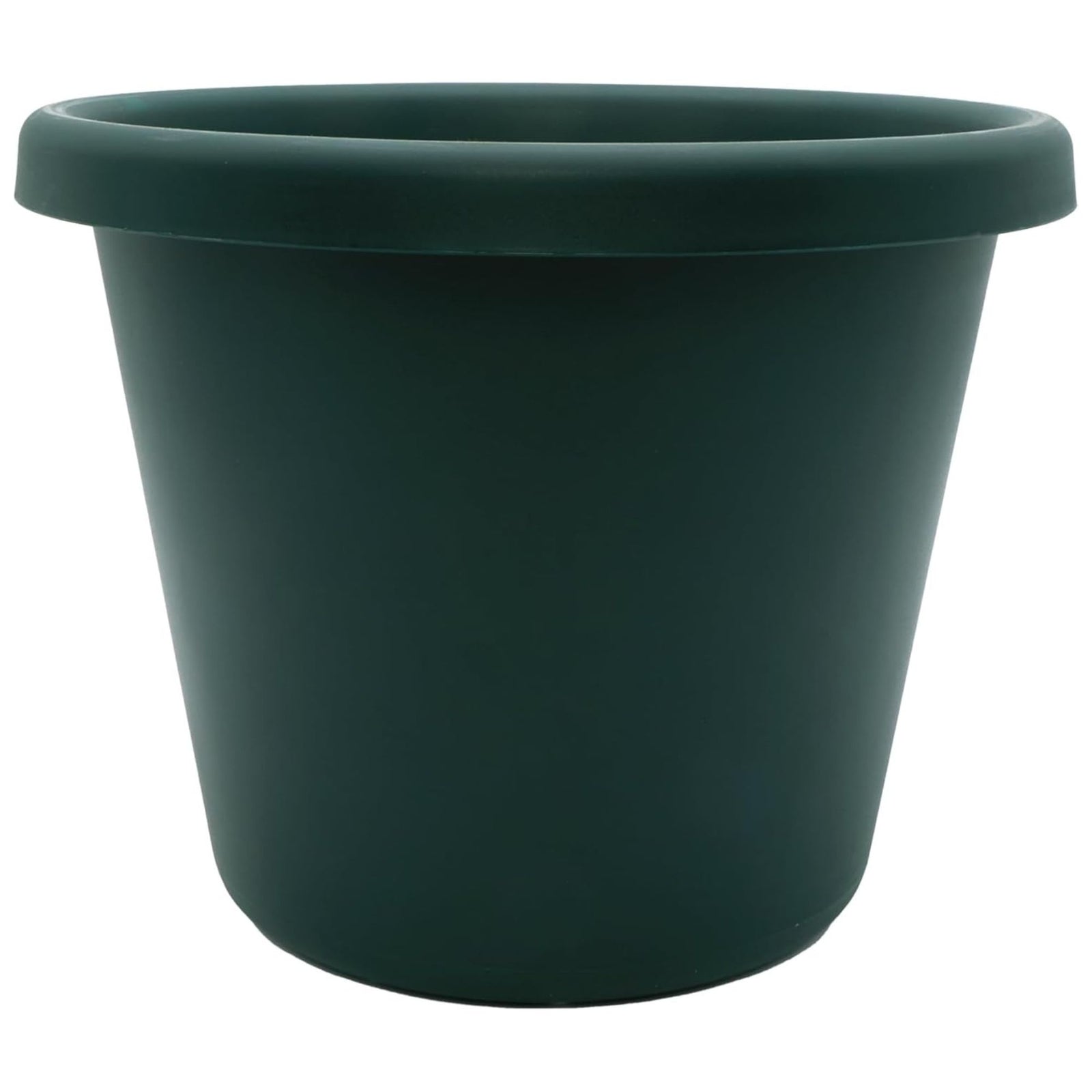 The HC Companies 17 Inch Round Classic Planter, Plastic Plant Pot, Evergreen - VMInnovations