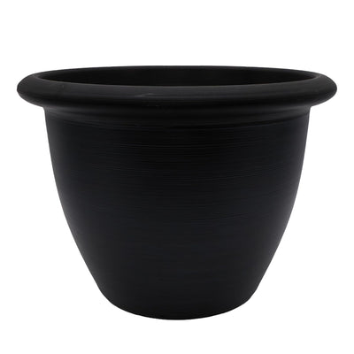 The HC Companies Sevilla Self-Watering Pot with Internal Disk, 16 Inch, Black - VMInnovations