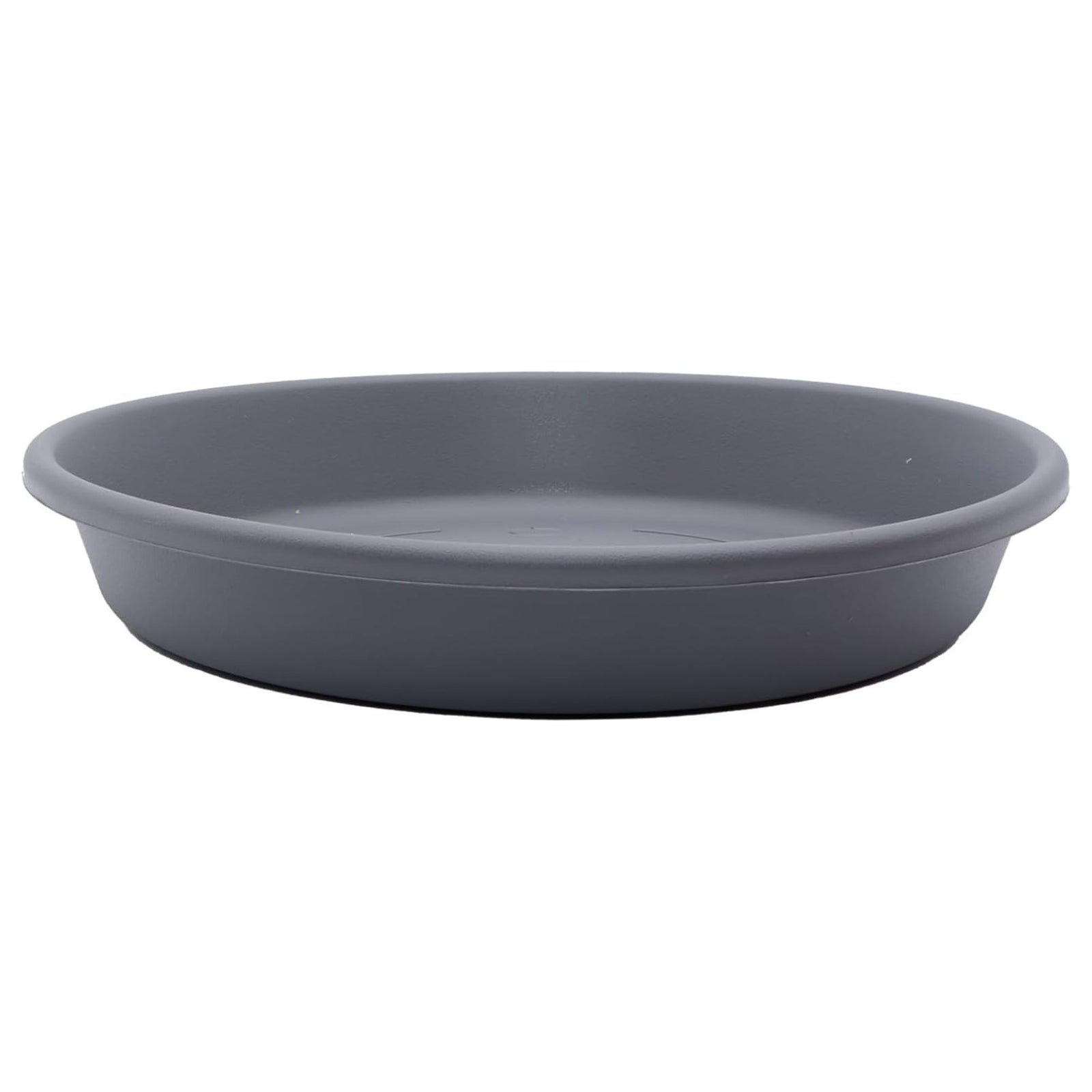 The HC Companies Classic 12 Inch Round Plant Pot Saucer Drip Tray, Warm Grey - VMInnovations