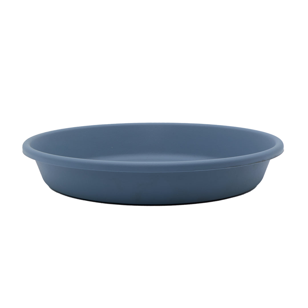 The HC Companies Classic 12 Inch Round Plant Pot Saucer Drip Tray, Slate Blue