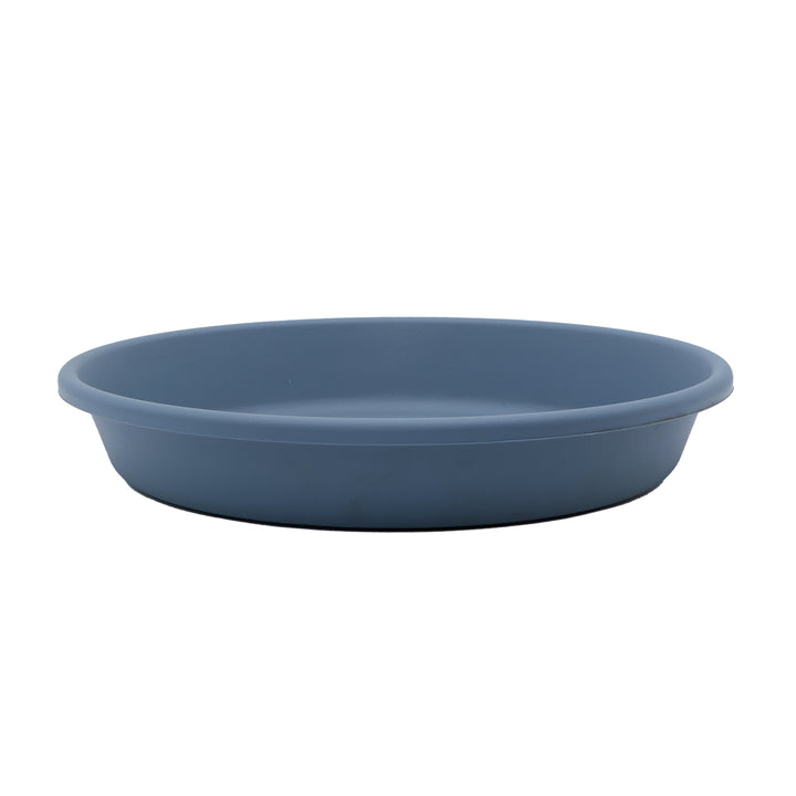 The HC Companies Classic 12 Inch Round Plant Pot Saucer Drip Tray, Slate Blue