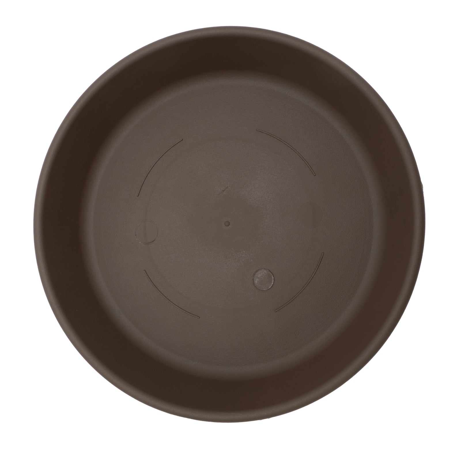The HC Companies Classic 12 Inch Round Plant Pot Saucer Drip Tray, Chocolate - VMInnovations