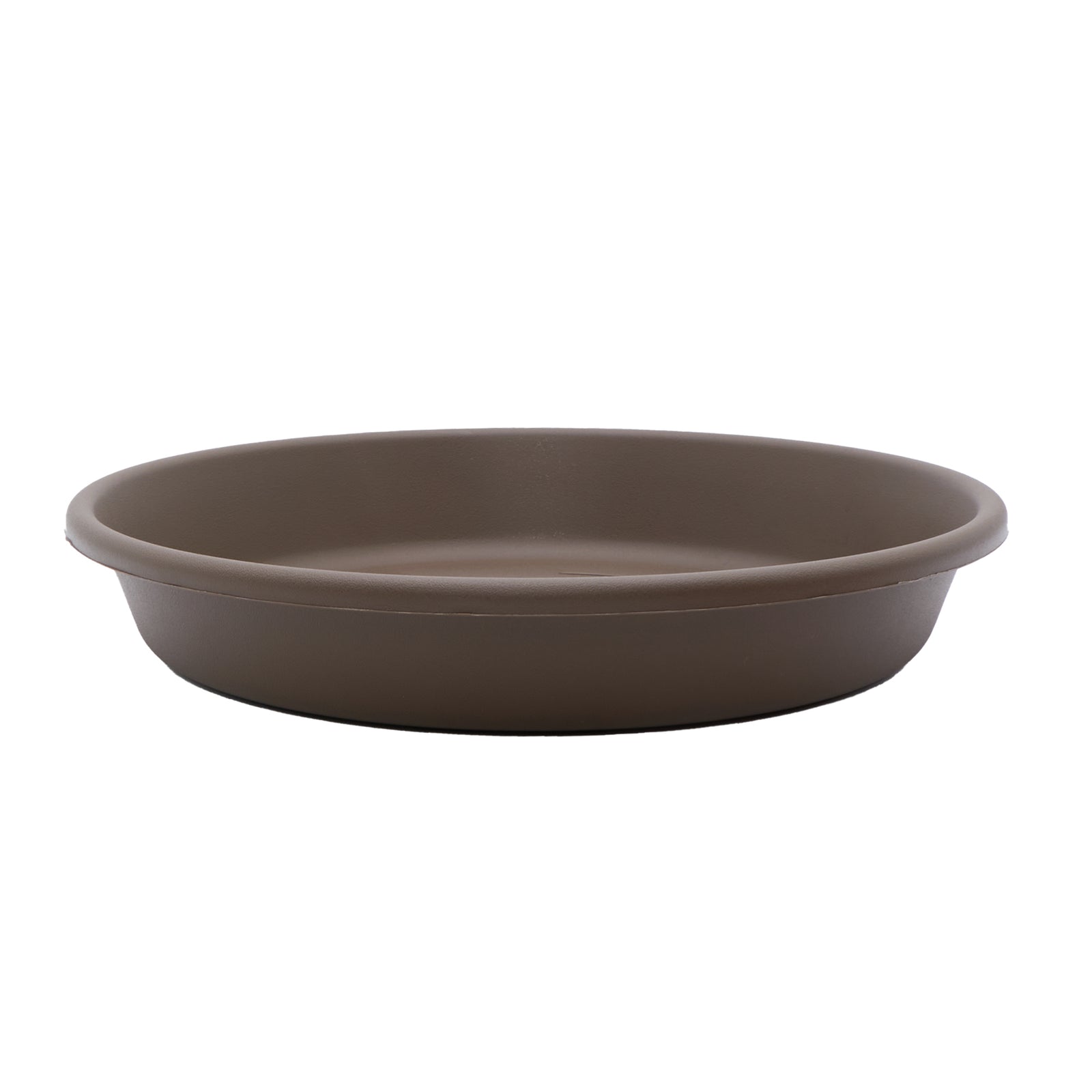 The HC Companies Classic 12 Inch Round Plant Pot Saucer Drip Tray, Chocolate - VMInnovations