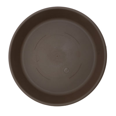 The HC Companies Classic 12" Plant Pot Saucer Drip Tray, Chocolate (Open Box)