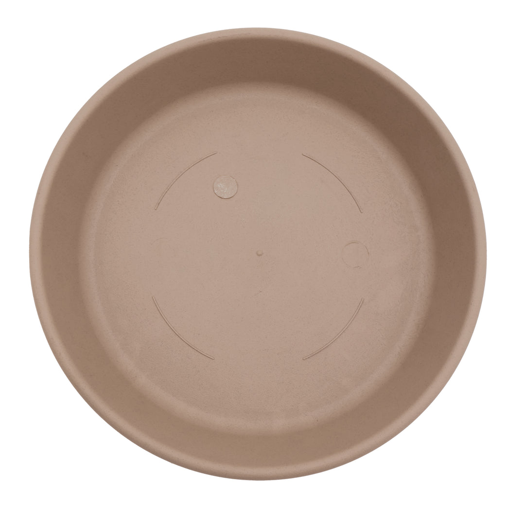 The HC Companies Classic 14" Plant Pot Saucer Drip Tray, Sandstone (Open Box)