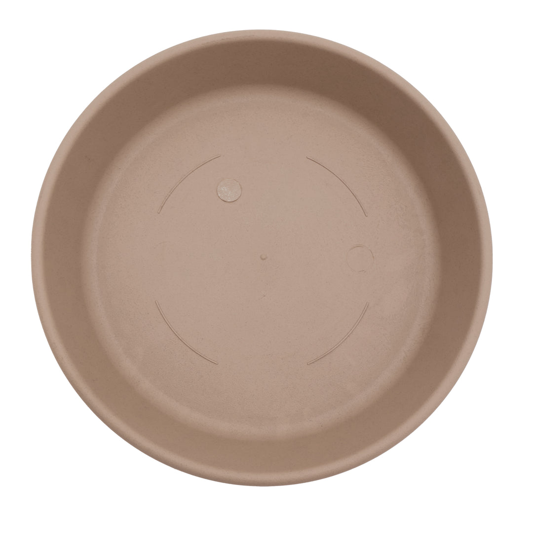 The HC Companies 16" Round Plant Pot Saucer Drip Tray, Sandstone (Open Box)