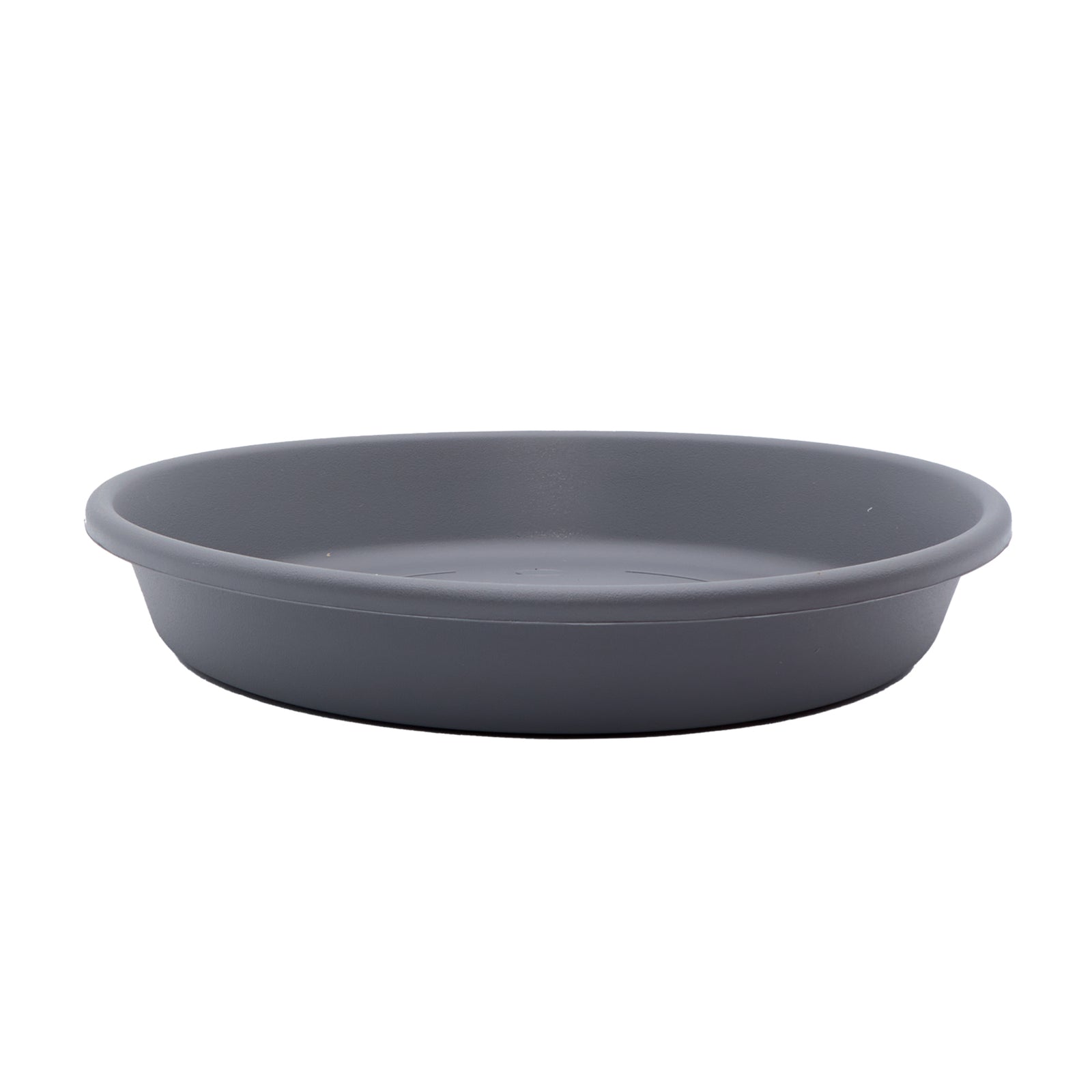 The HC Companies Classic 16 Inch Round Plant Pot Saucer Drip Tray, Warm Grey - VMInnovations