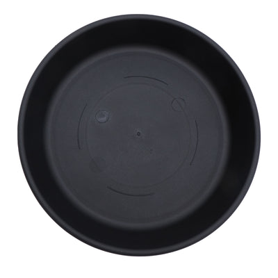 The HC Companies Classic 16 Inch Round Plastic Plant Pot Saucer Drip Tray, Black - VMInnovations