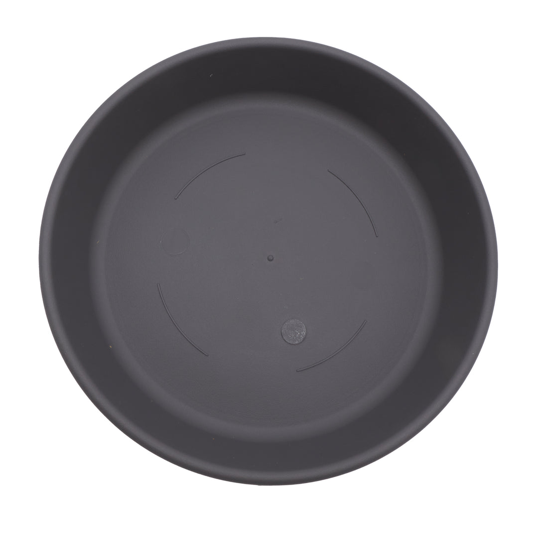 The HC Companies Classic 17.5" Plant Pot Saucer Drip Tray, Warm Grey (Open Box)