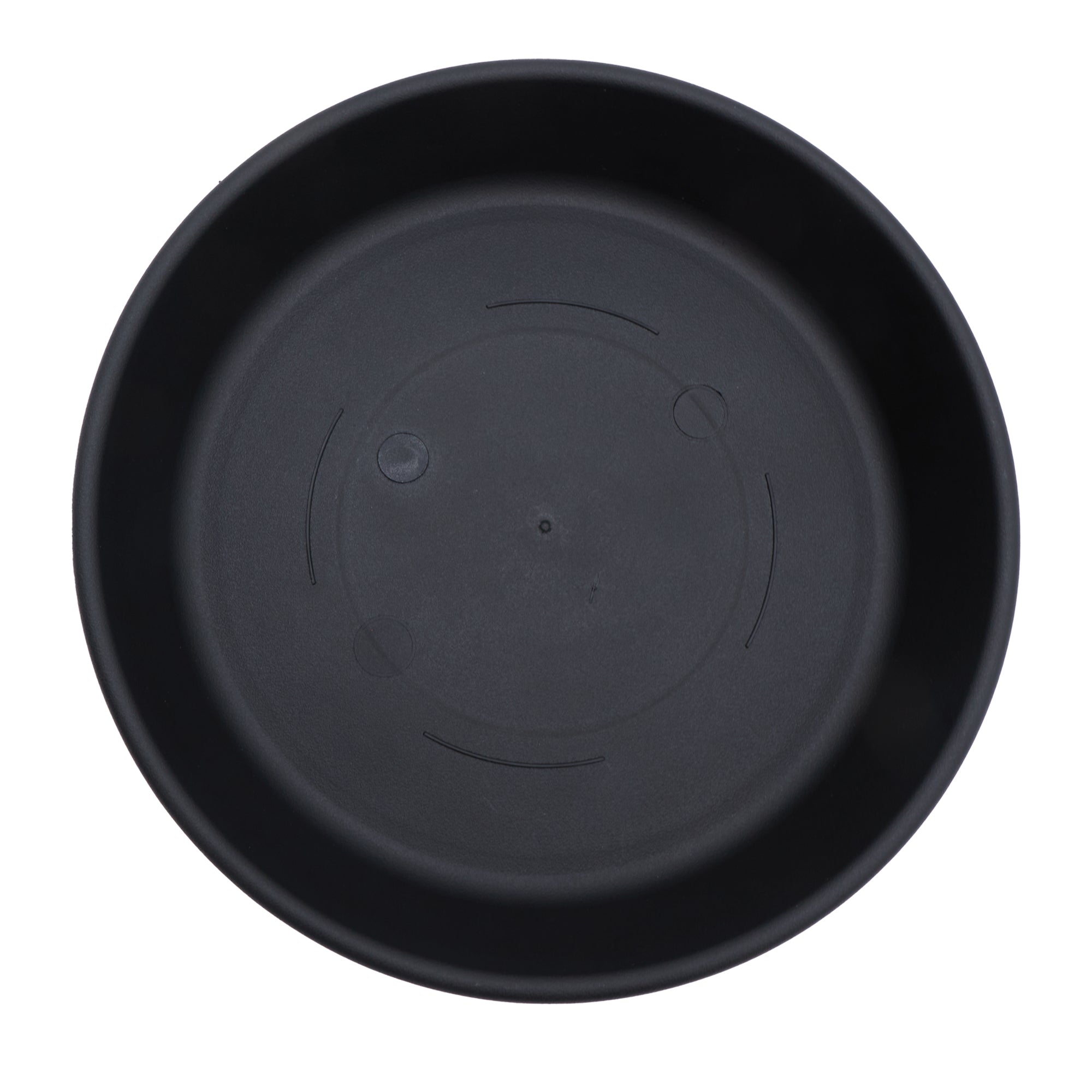 The HC Companies Classic 17.5" Round Plastic Plant Pot Saucer Drip Tray, Black - VMInnovations
