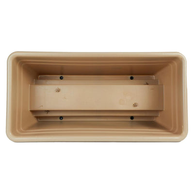 The HC Companies Railing Planter Box with Removable Drain Plugs, 24", (Open Box) - VMInnovations