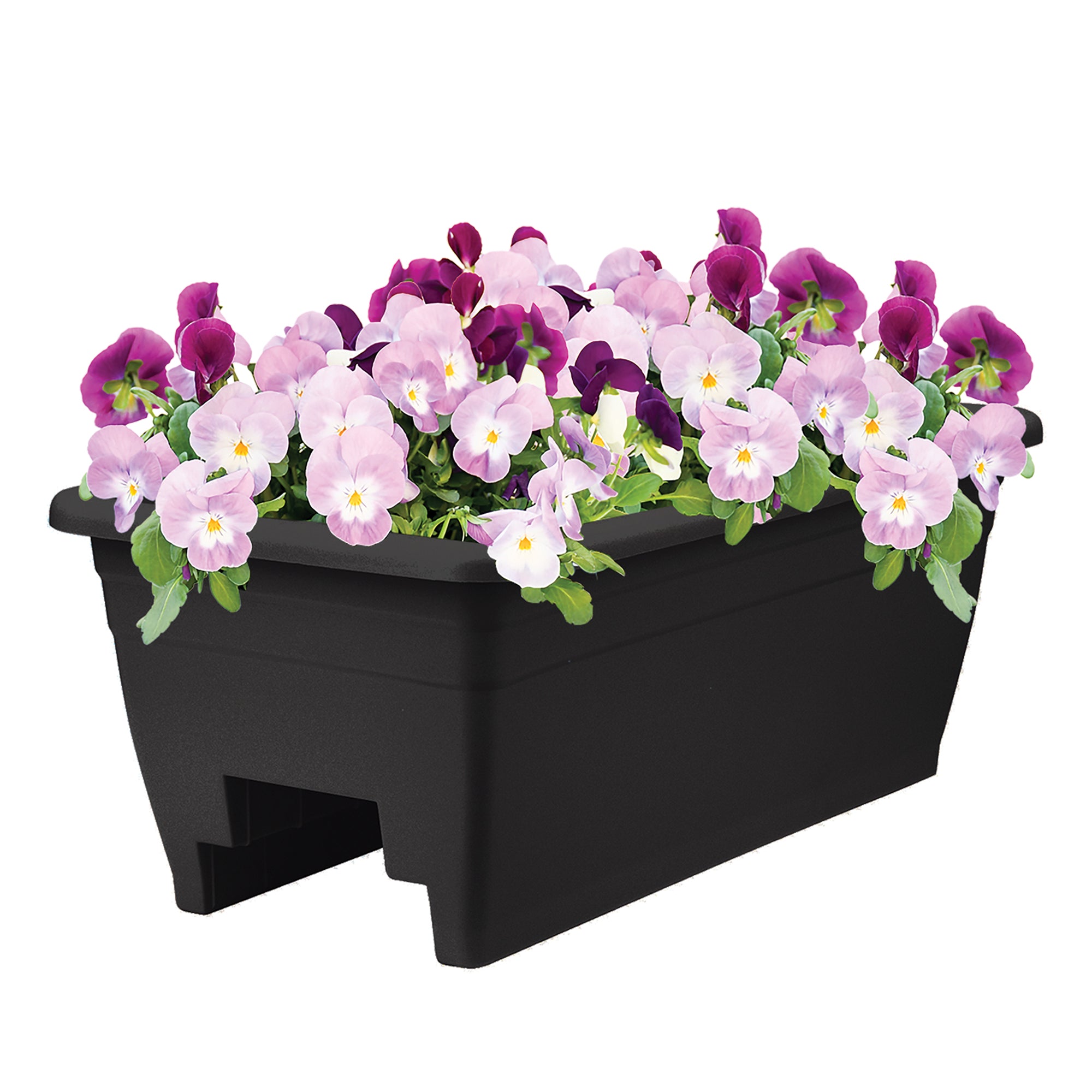 The HC Companies Deck Railing Planter Box w/Removable Drain Plugs, 24"(Open Box)