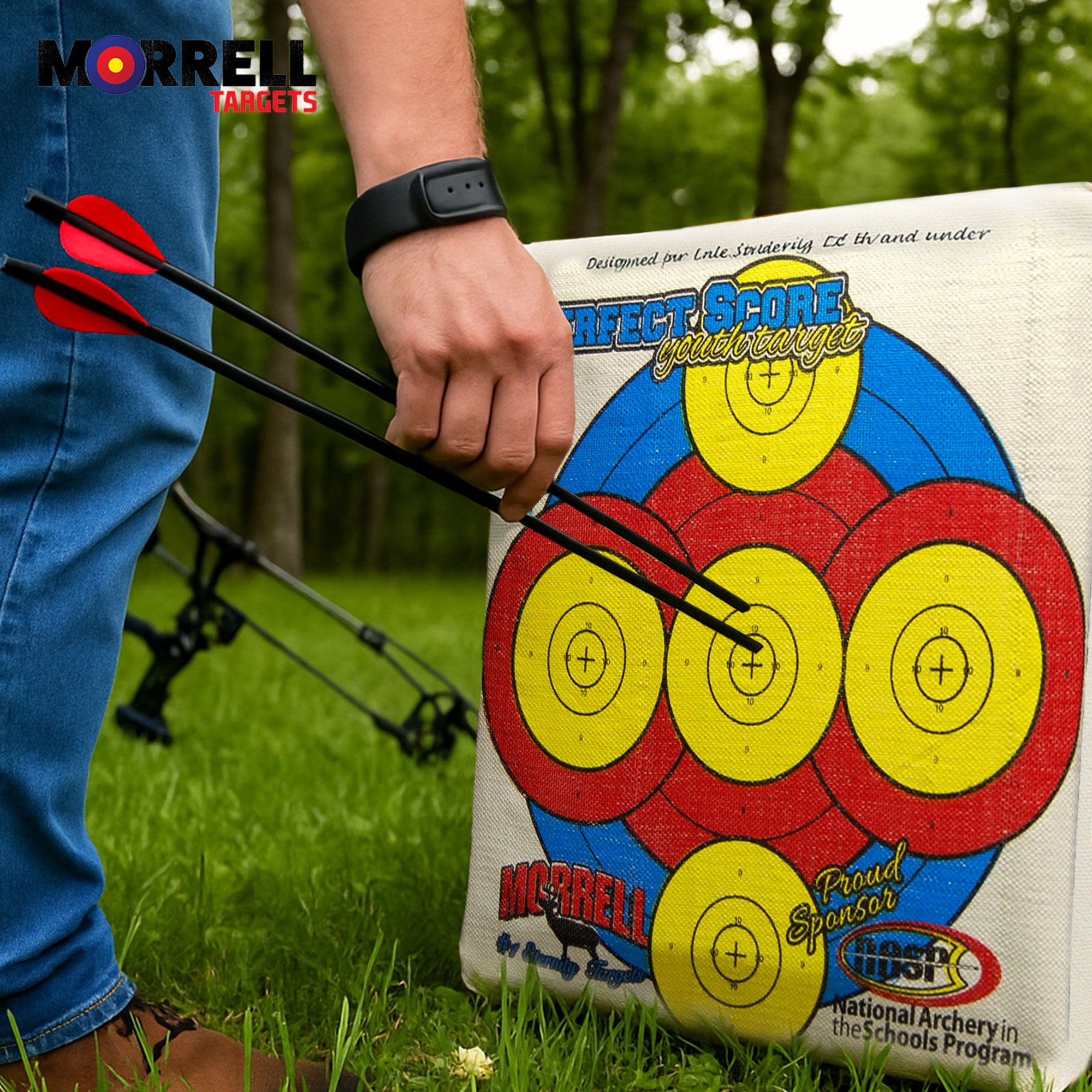Morrell Perfect Score Youth Archery Target, Field Point Practice Bag (Open Box) - VMInnovations