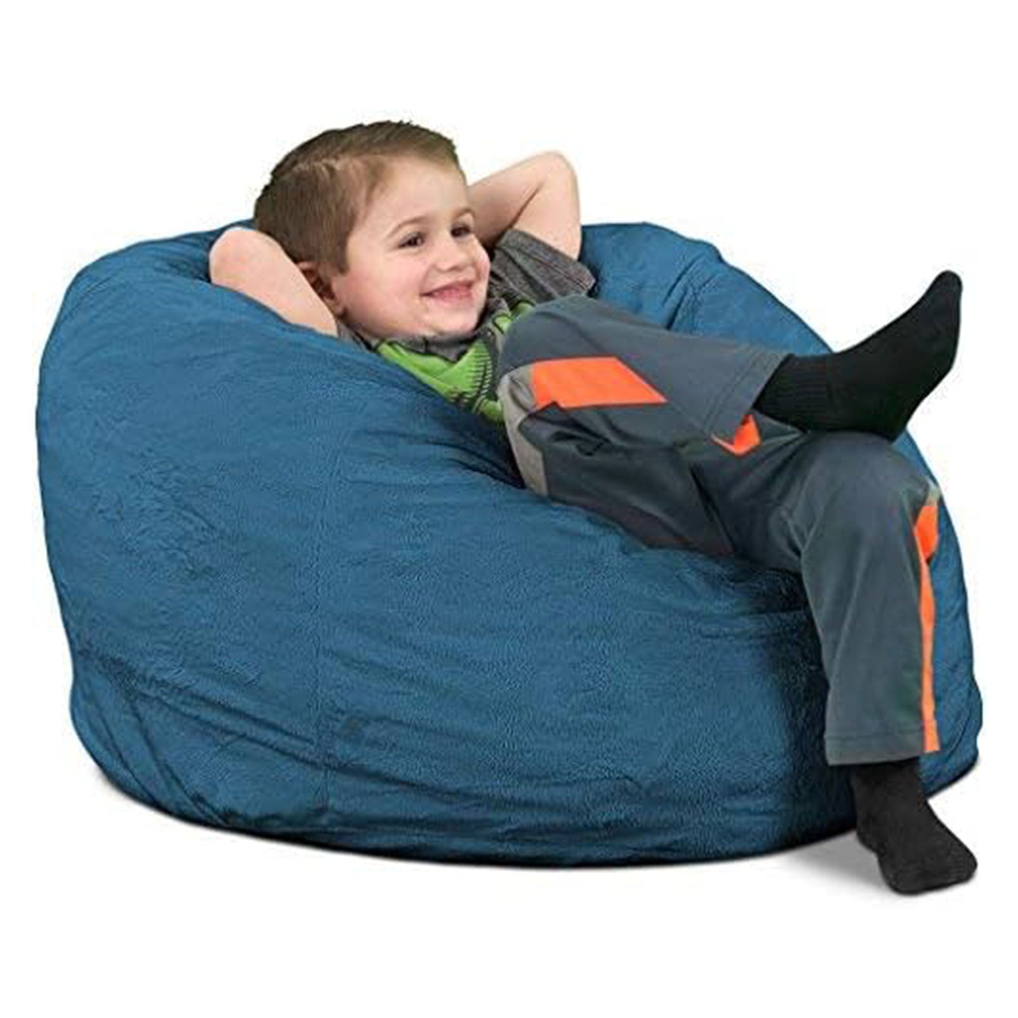 Ultimate Sack Kids Bean Bag Chair, Indoor Comfy Lounger, Cloud Suede (Open Box)