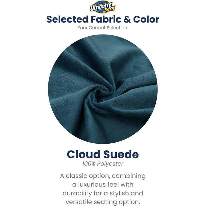 Ultimate Sack 4ft Bean Bag Chair, Oversized Indoor Comfy Lounger, Cloud Suede