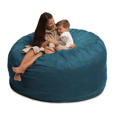 Ultimate Sack 6ft Bean Bag Chair, Oversized Indoor Comfy Lounger, Cloud Suede - VMInnovations