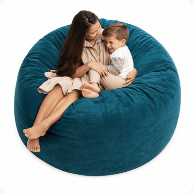 Ultimate Sack 6ft Bean Bag Chair, Oversized Indoor Comfy Lounger, Cloud Suede - VMInnovations