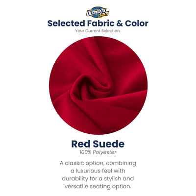 Ultimate Sack 6ft Bean Bag Chair, Oversized Indoor Comfy Lounger, Red Suede