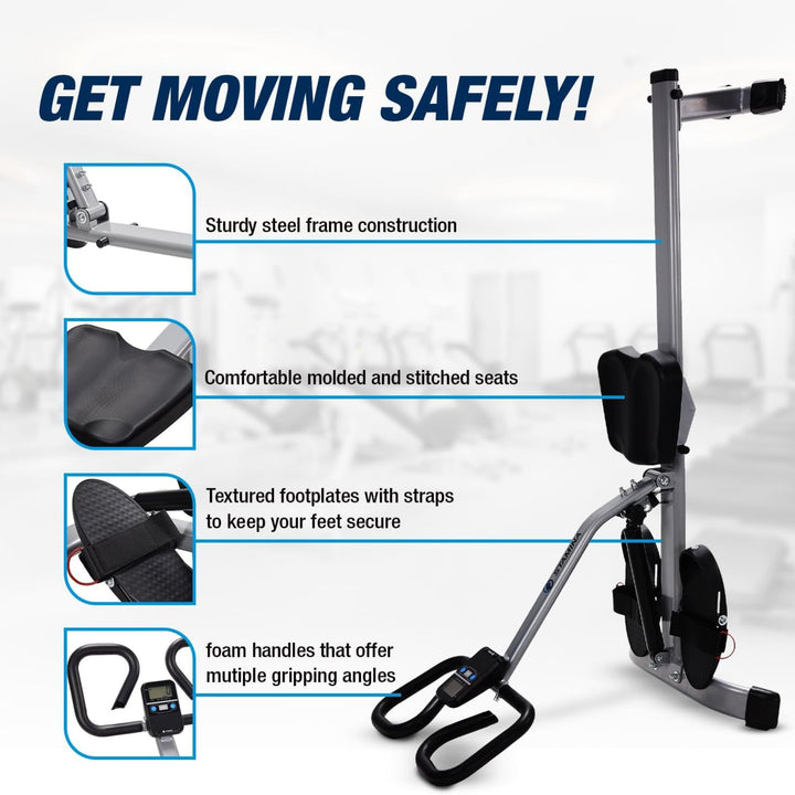 Stamina Pro InMotion Rower, Full Body Cardio Exercise Fitness Machine (Open Box)