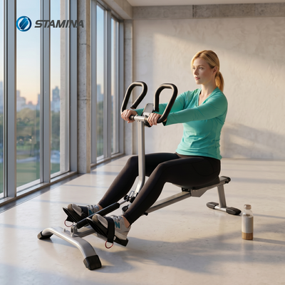 Stamina Pro InMotion Rower, Full Body Cardio Exercise Home Gym Fitness Machine - VMInnovations