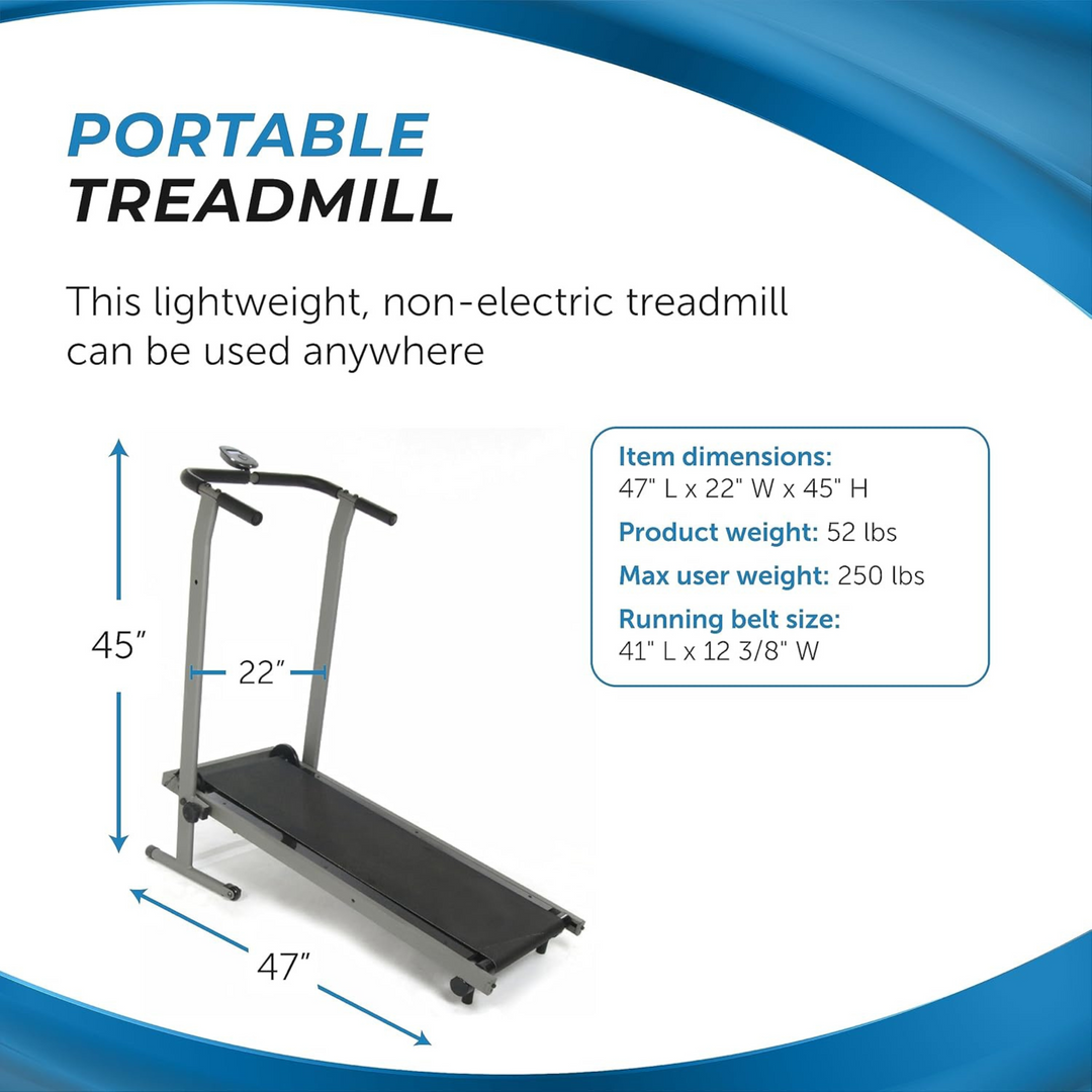 Stamina InMotion T900 Manual Treadmill Home Gym Cardio Foldable Machine (Used)