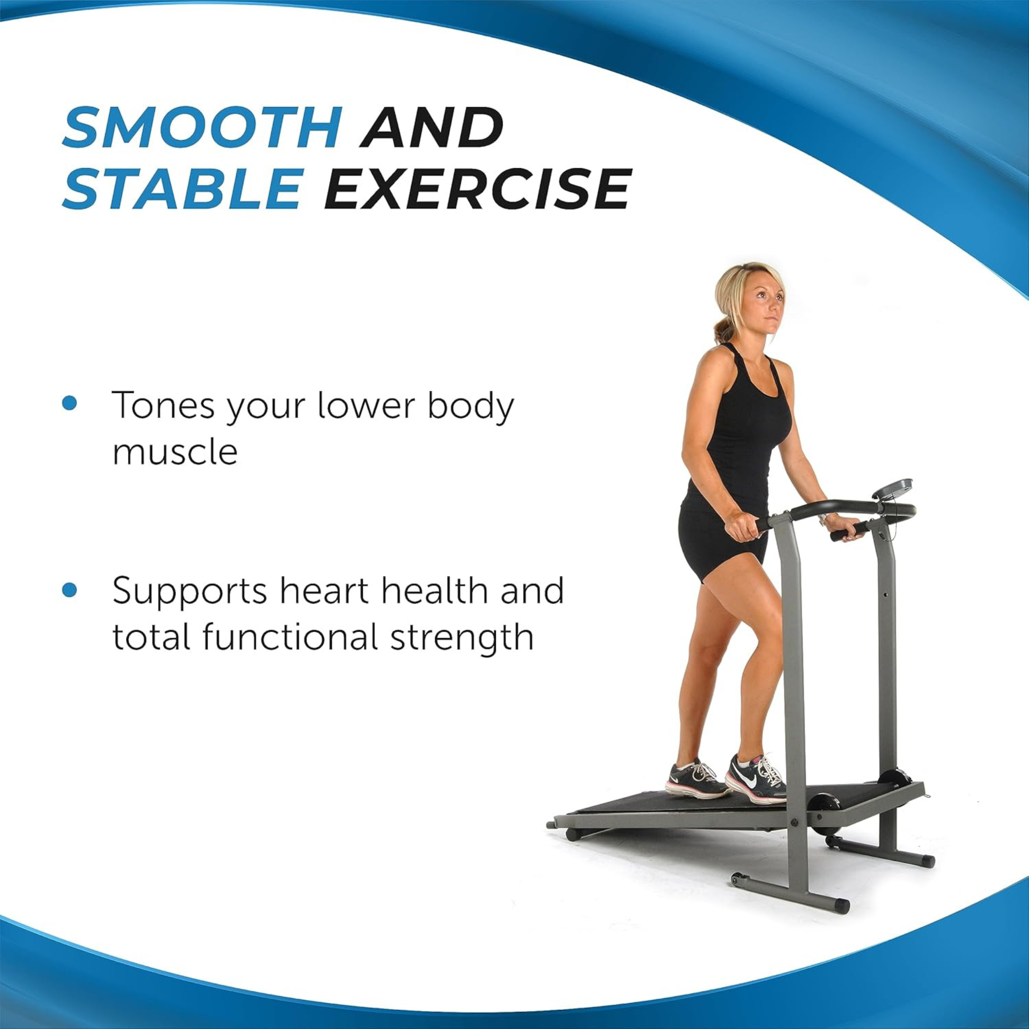 Stamina InMotion T900 Manual Treadmill Home Gym Cardio Foldable Machine (Used) - VMInnovations