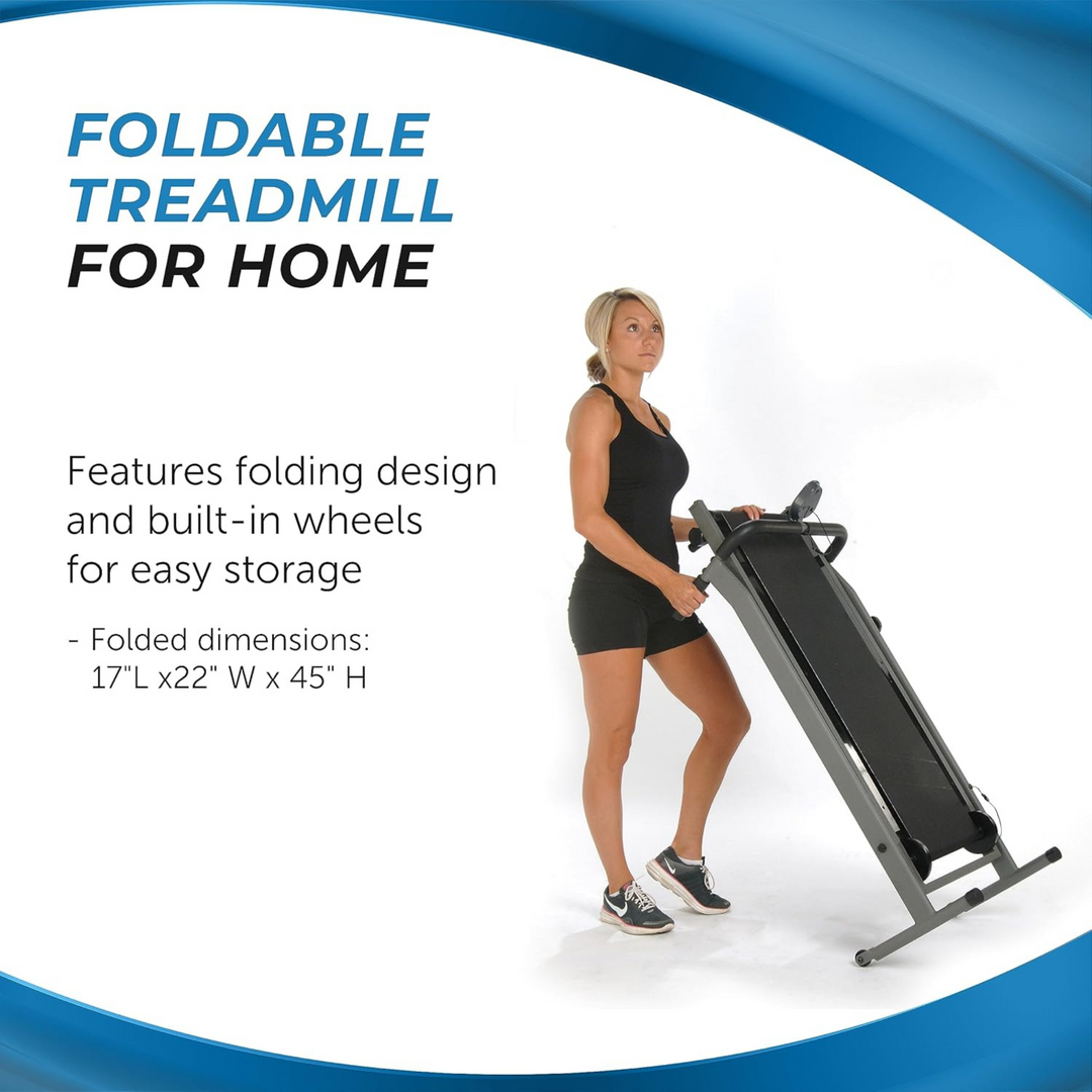 Stamina InMotion T900 Manual Treadmill Home Gym Cardio Exercise Foldable Machine