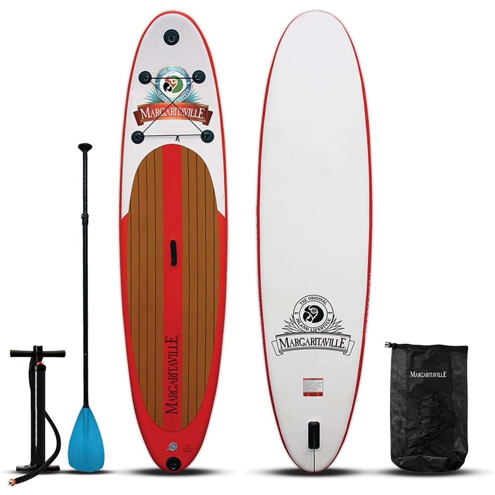 Margaritaville 10.5' Inflatable Stand Up Paddleboard Set, SUP with Paddle & Pump - VMInnovations