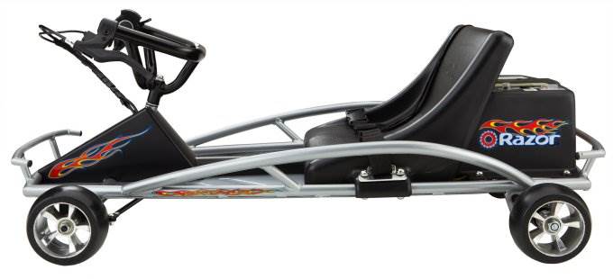 Razor Ground Force Electric Go-Kart Car/Cart & Youth Helmet (Black)