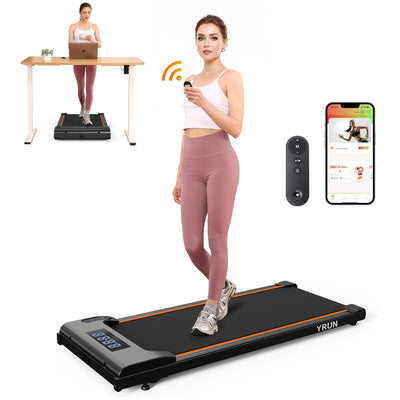 YRUN Walking Pad Under Desk Treadmill, Portable Exercise Machine w/ Remote(Used) - VMInnovations