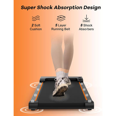 YRUN Walking Pad Under Desk Treadmill, Portable Exercise Machine w/ Remote(Used) - VMInnovations