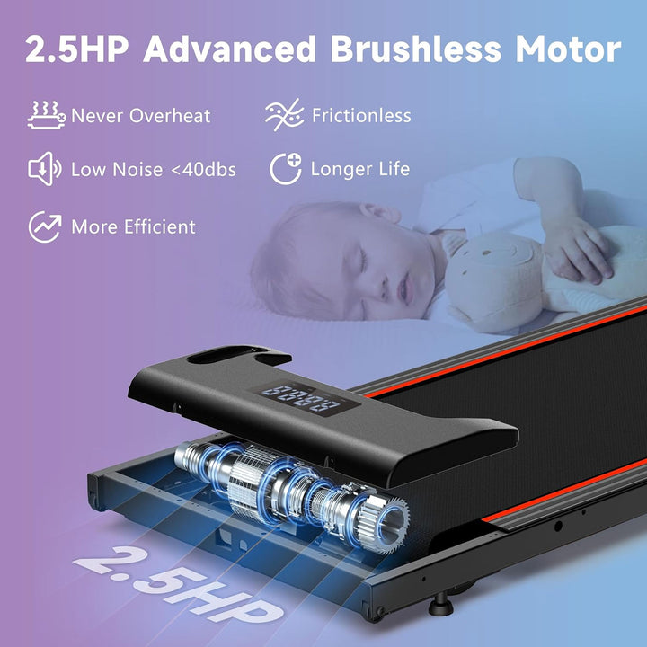 Hartwares Walking Under Desk Treadmill, Portable Machine w/ Remote (For Parts) - VMInnovations