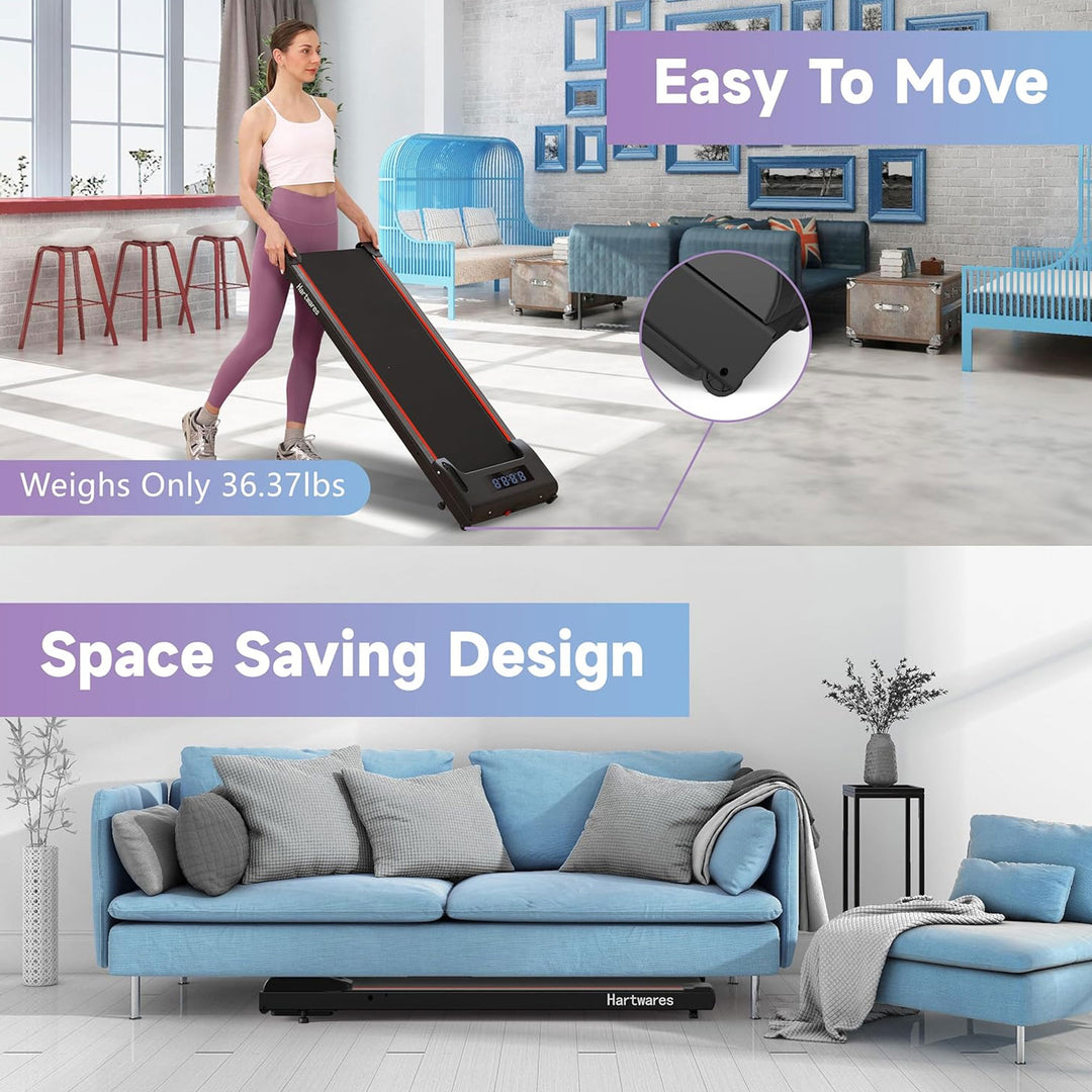 Hartwares Walking Under Desk Treadmill, Portable Machine w/ Remote (For Parts) - VMInnovations