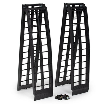 Titan Ramps 2 Pack 8’ Folding ATV Loading Ramps Arched Aluminum Design(Open Box) - VMInnovations