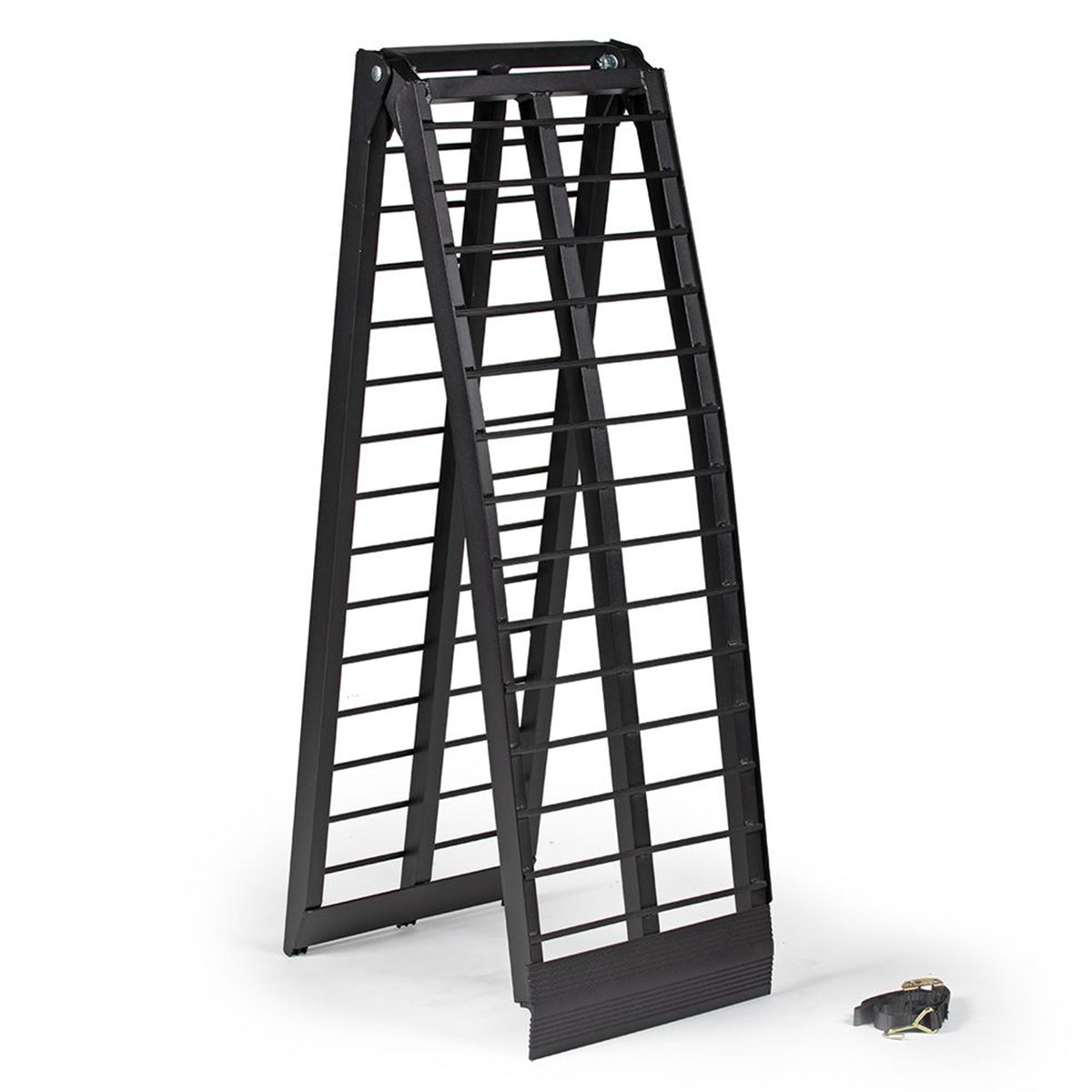 Titan Ramps 9' Folding Motorcycle Loading Ramp, Arched Aluminum, (Open Box)