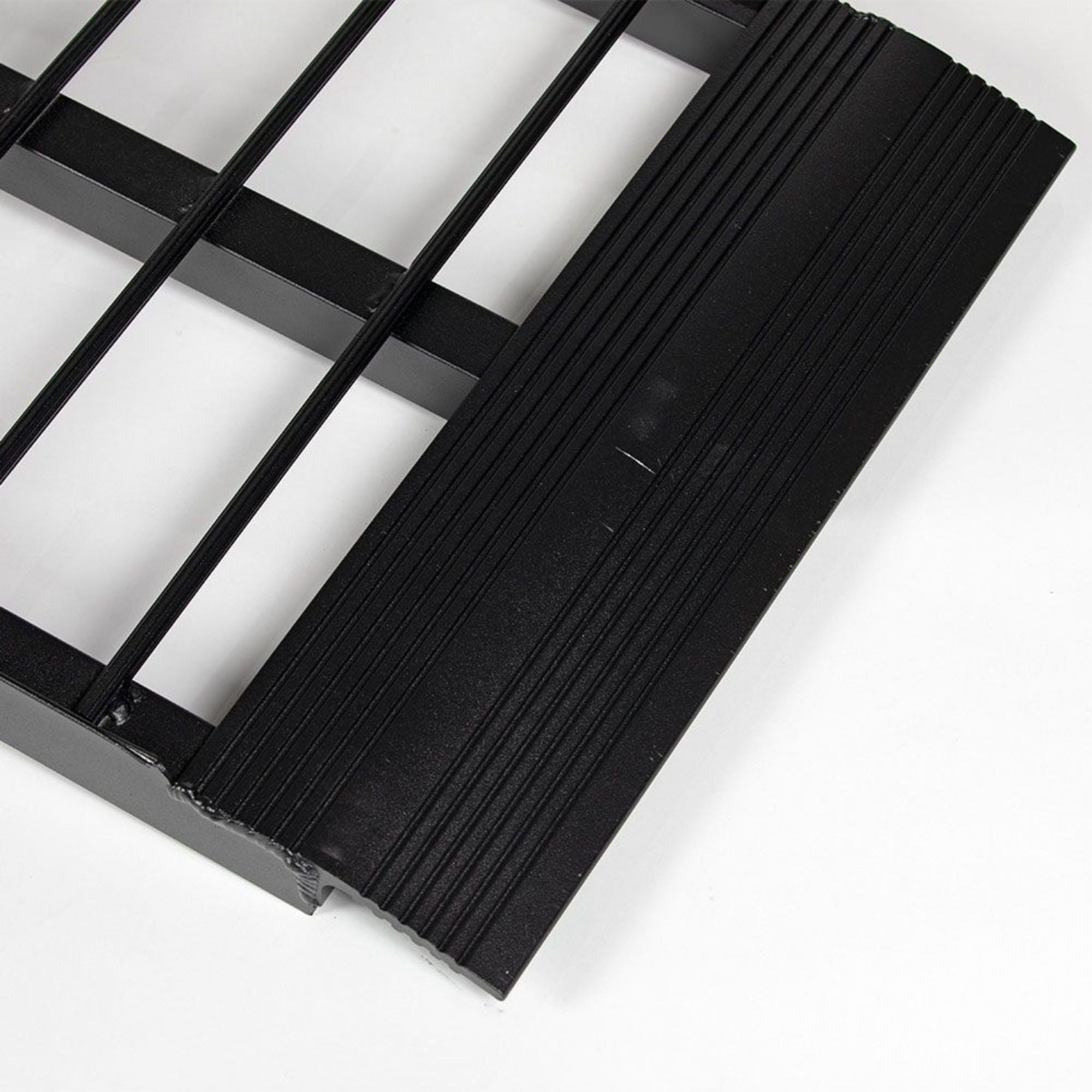 Titan Ramps 10' Folding Motorcycle Loading Ramp Arched Aluminum Design, Black