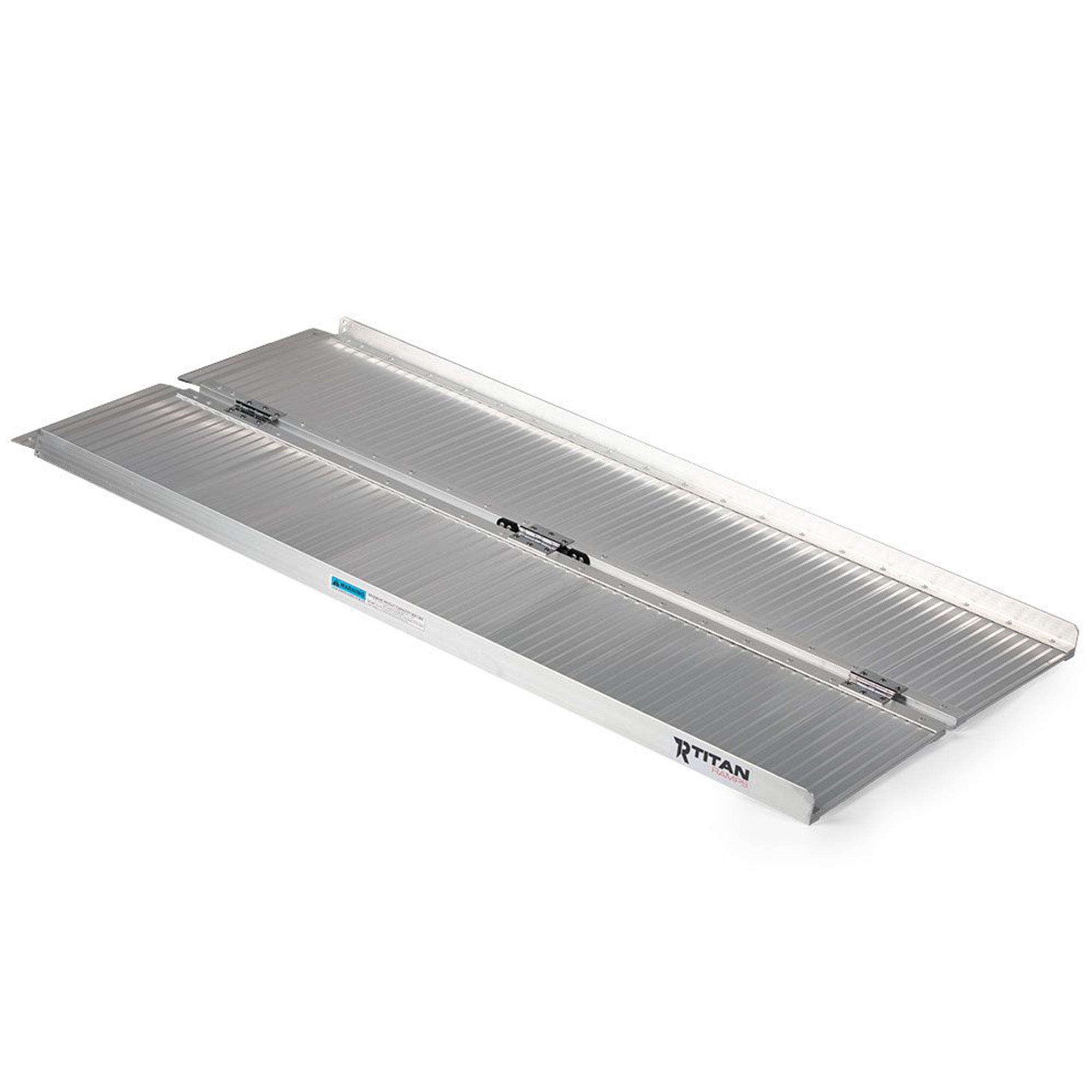 Titan Ramps 4 Foot Single-Fold Aluminum Wheelchair Ramp, 600 Pound Capacity
