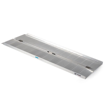 Titan Ramps 5 Foot Single-Fold Aluminum Wheelchair Ramp, 600 Pound Capacity - VMInnovations