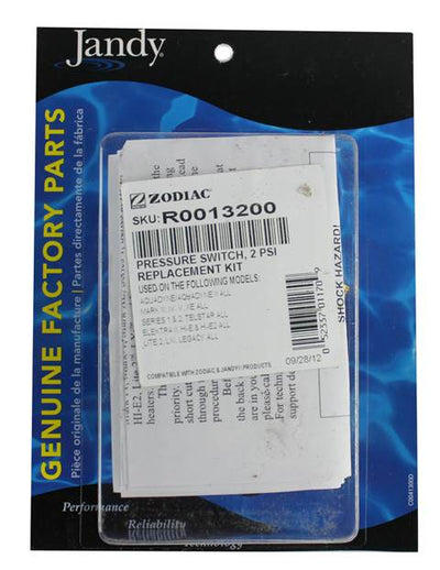 Jandy Zodiac R0013200 Laars Swimming Pool Heater Air Pressure Switch (Open Box)