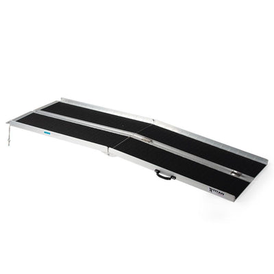 Titan Ramps 7 Foot Multi-Fold Grip Aluminum Wheelchair Ramp, 600 Pound Capacity