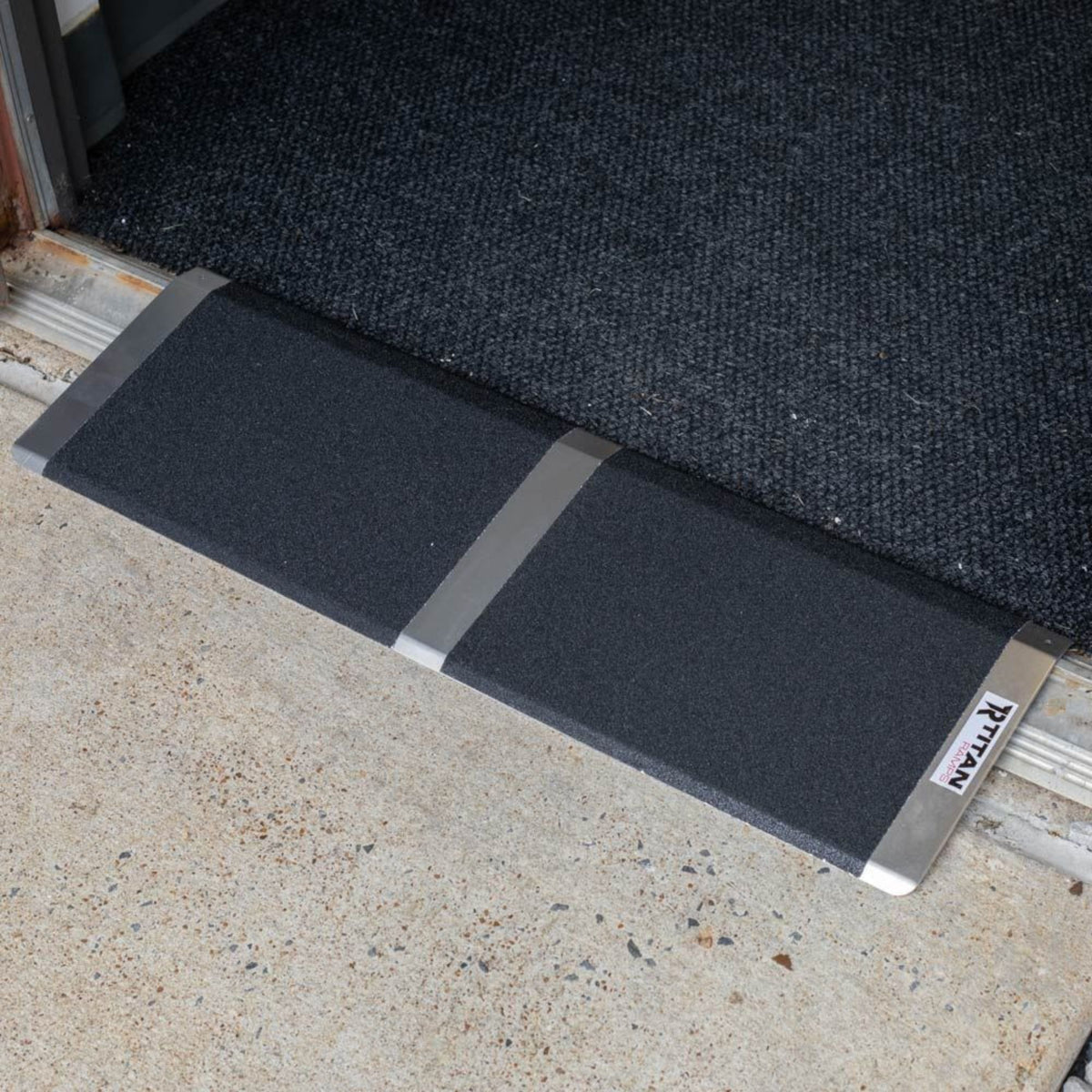 Titan Ramps 10 Inch Aluminum Threshold Ramp for Doorways, or Raised Landings