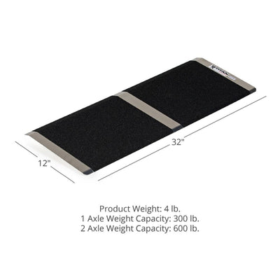 Titan Ramps 12 Inch Aluminum Threshold Ramp for Doorways, Raised Landings(Used) - VMInnovations
